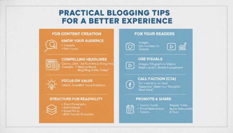 Practical tips for a better experience for blog